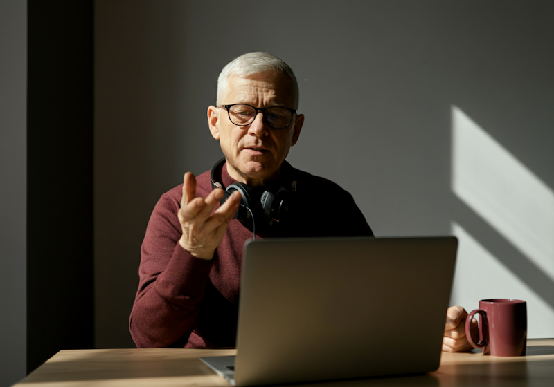 Professional financial consultant reviewing financial documents and charts